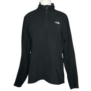The‎ North Face Womens XL Black TKA 100 Glacier 1/4 Zip Fleece Pullover T206